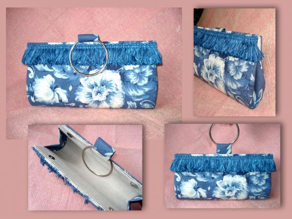 Clutch Azul Floral